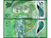 ❤️ ⭐ Barbados 2022 5 USD UNC nou ⭐ ❤️