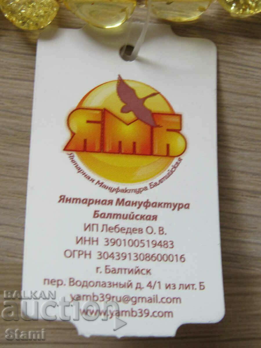 Women's circle necklace made of premium Baltic amber - 6 Women's circle necklace made of premium Baltic amber - 6