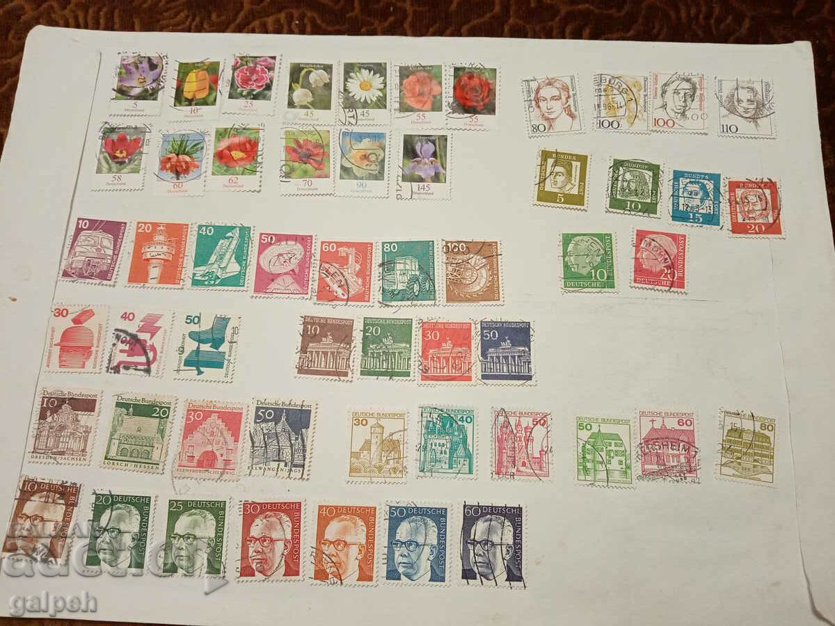 POSTAGE STAMPS - GERMANY - 50+ pcs.
