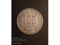 100 франка 1972 Конго 100  CFA francs 1972 Народна република