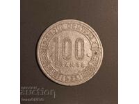 100 francs Chad 1972 100 cfa francs Tchad