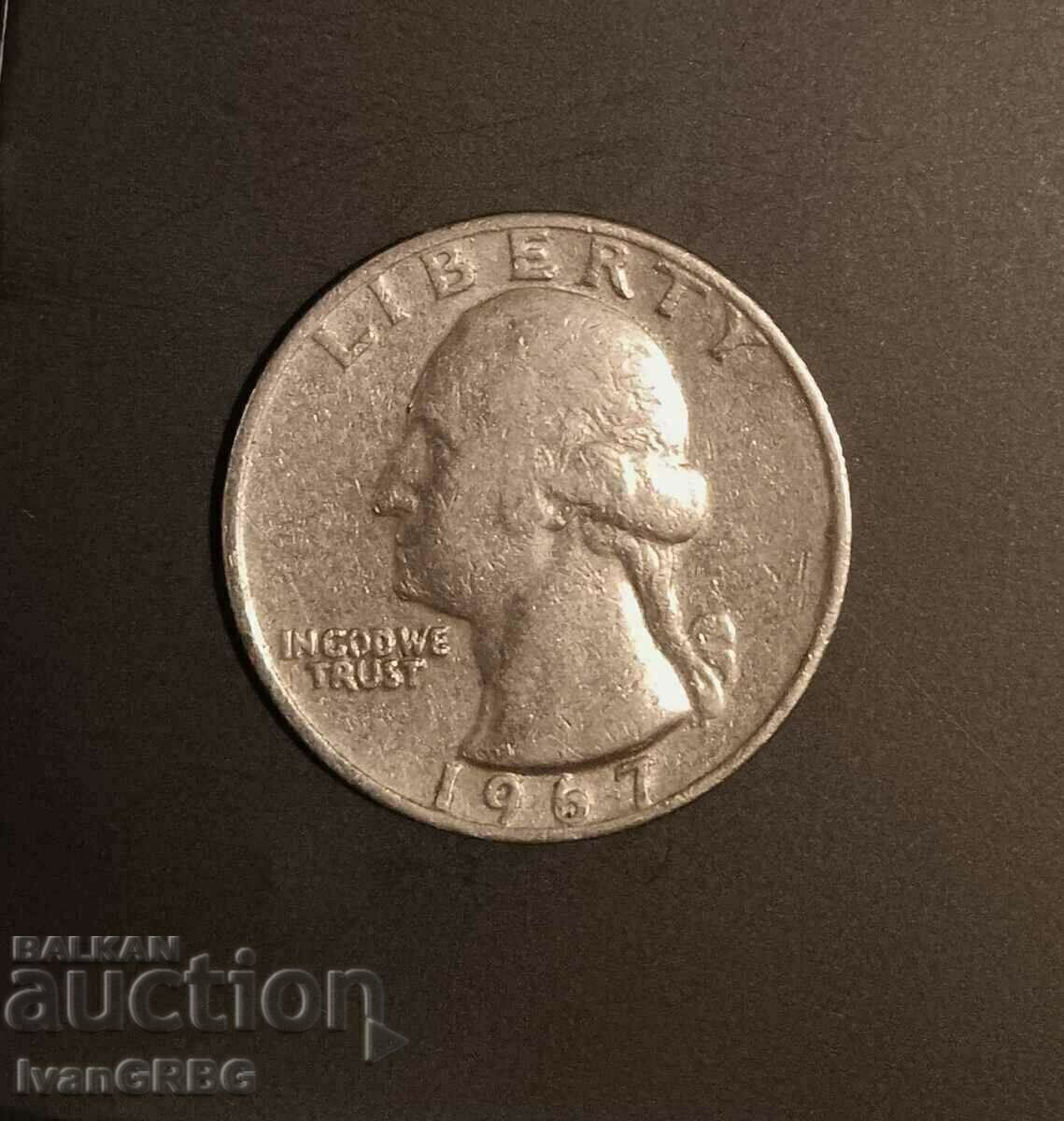 1/4 US Dollar 1967 Washington