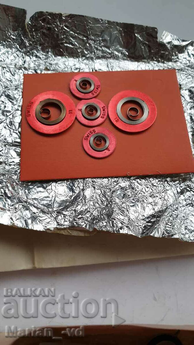 Auction  Mainsprings for Swiss watches