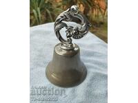 Old Art Nouveau silver bell, bell for servants