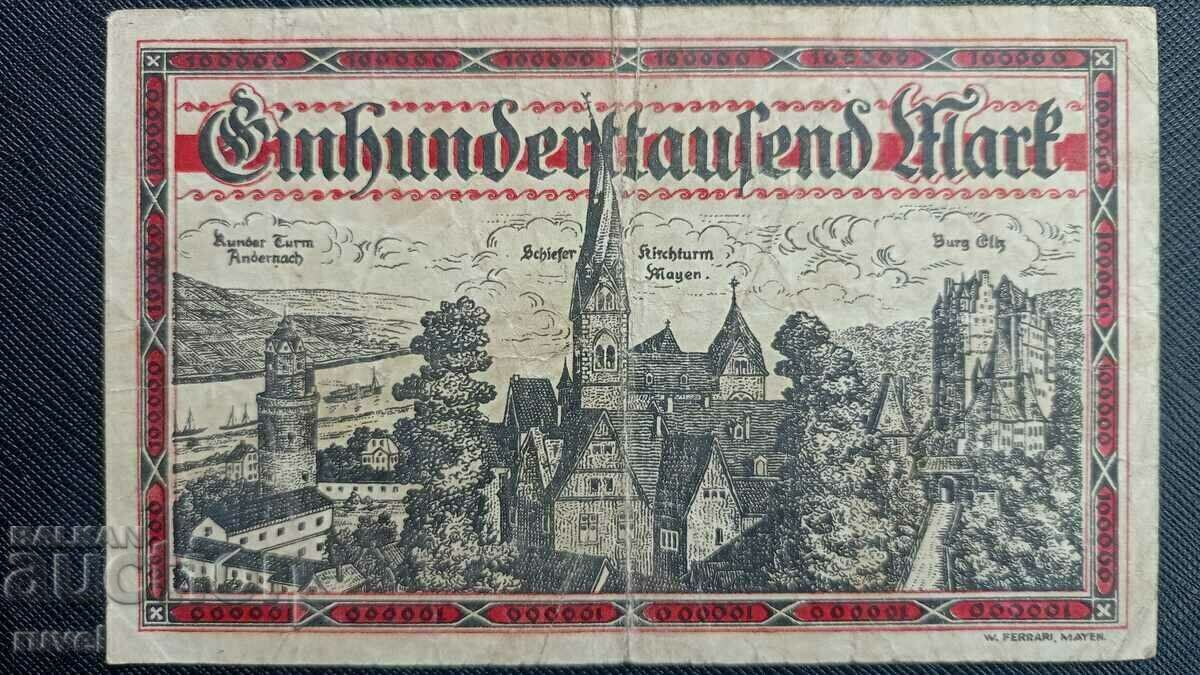 Germany, 100000 marks 1923 with price 11.00 BGN | € 5.62