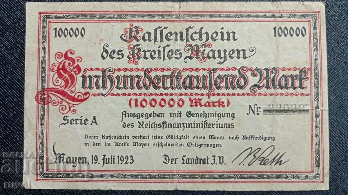 Germany, 100000 marks 1923