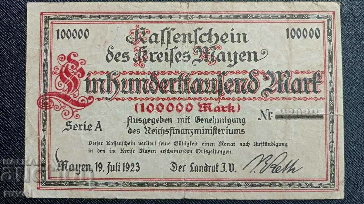 Germany, 100000 marks 1923