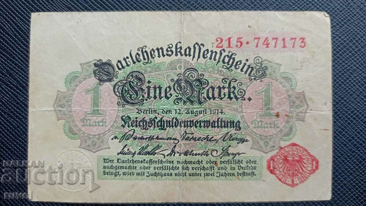 Германия, 1 марка 1914 г.