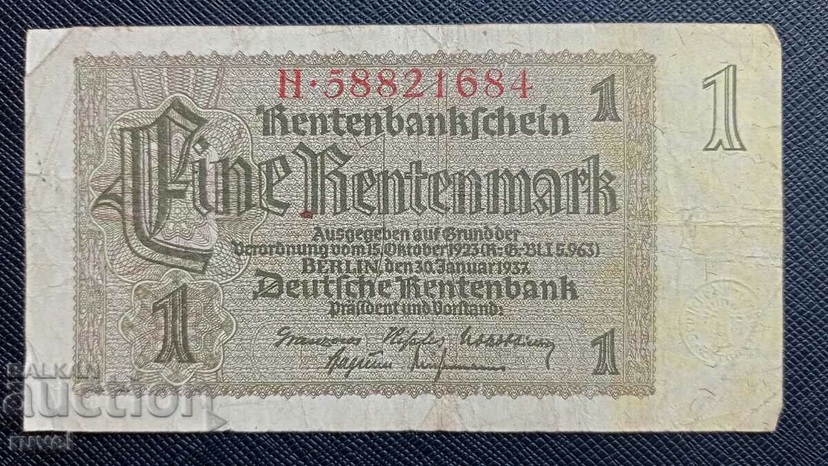 Германия, 1 марка 1937 г.