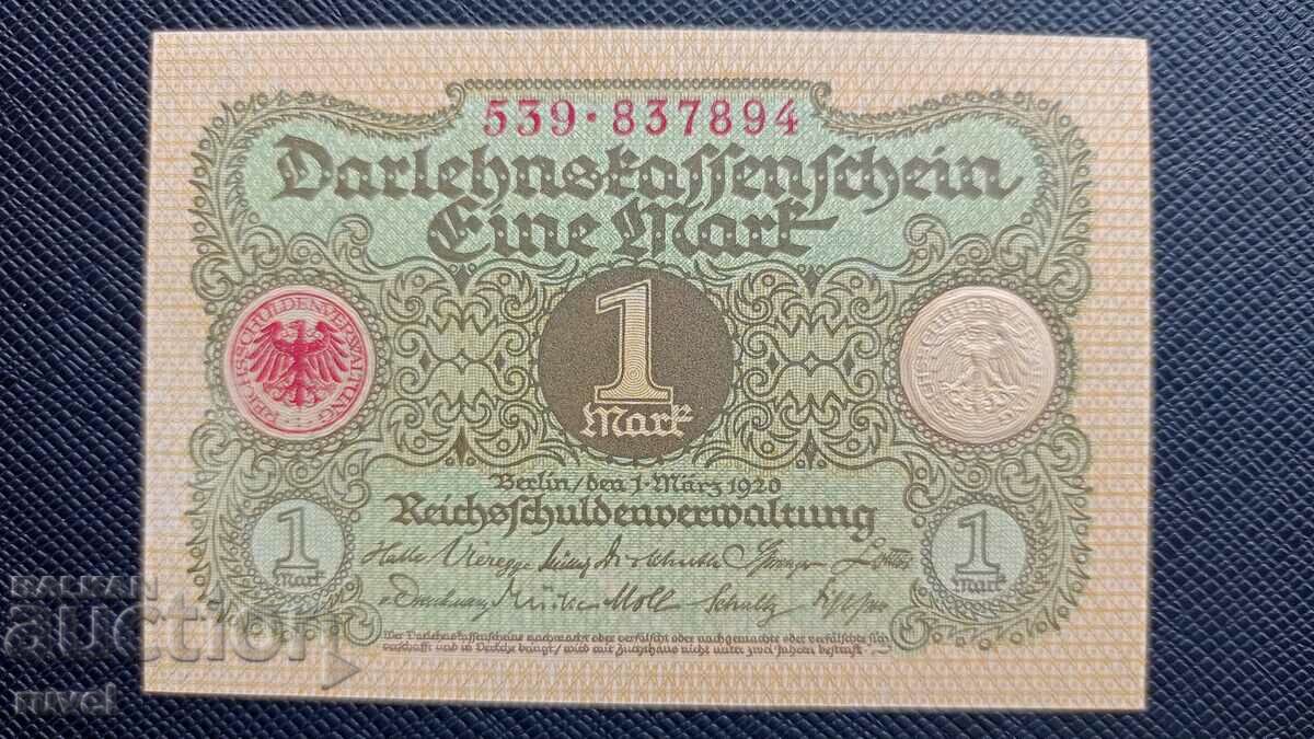 Германия, 1 марка 1920 г.