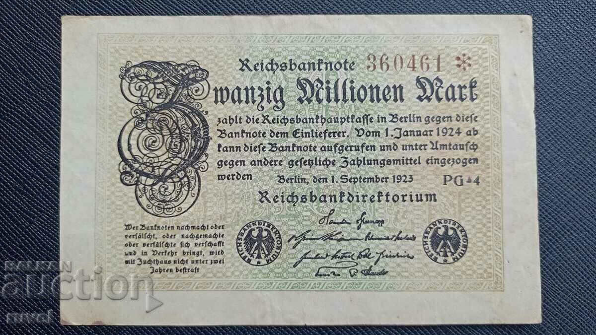 Germany, 20 million marks 1923