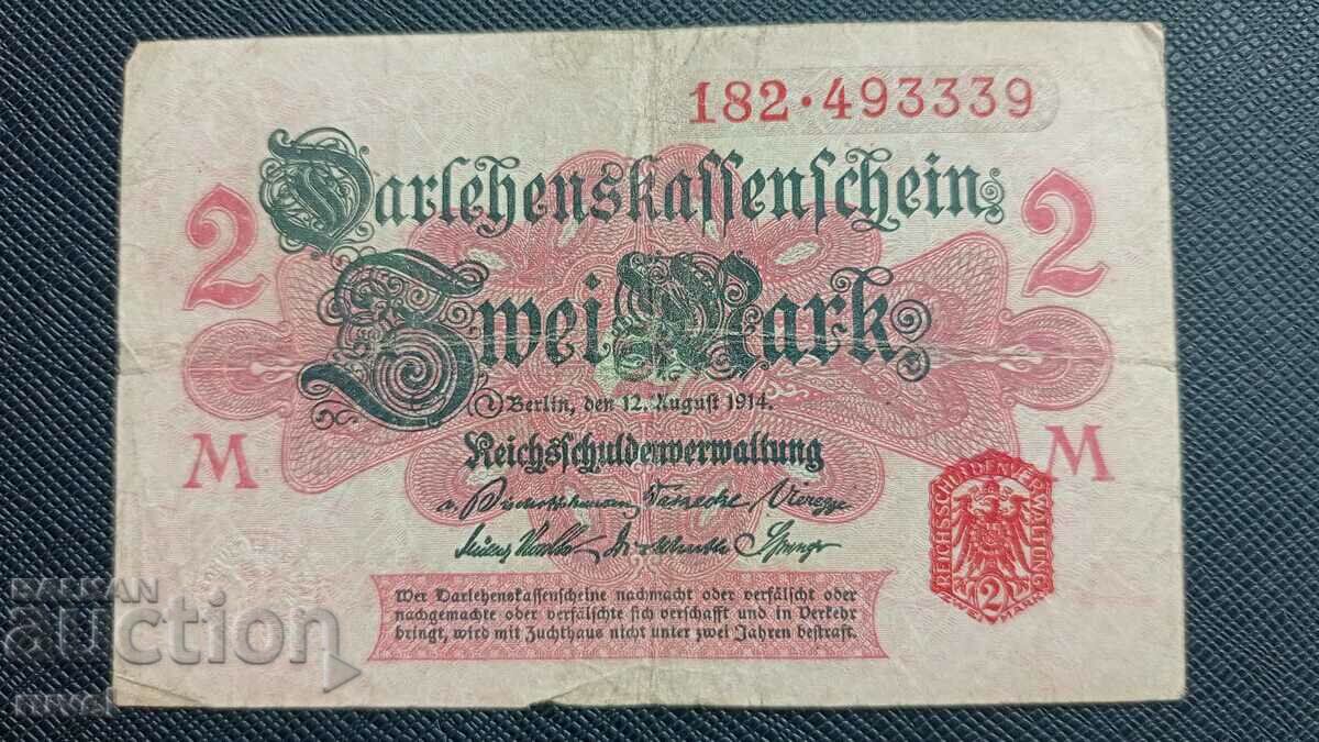 Germany, 2 stamps 1914