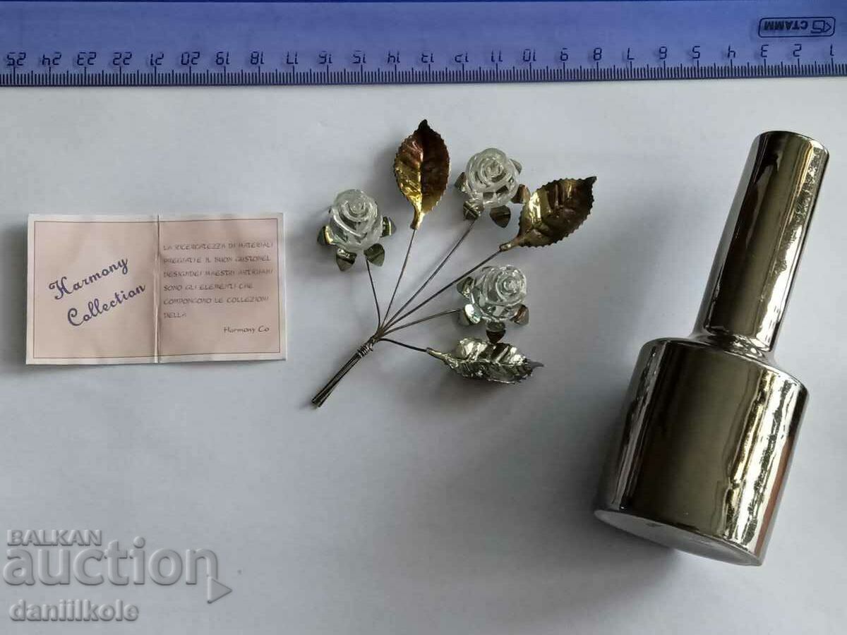 Licitație *$*Y*$* CRANGĂ DE STICLĂ DE TRANDAFIRI CU FRUNZĂ DE METAL + BONUS *$*Y*$* Licitație *$*Y*$* CRANGĂ DE STICLĂ DE TRANDAFIRI CU FRUNZĂ DE METAL + BONUS *$*Y*$*