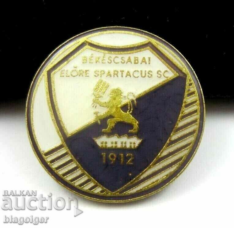 Old football badge-Football Club Bekescsaba Hungary with price 9.99 BGN | € 5.11