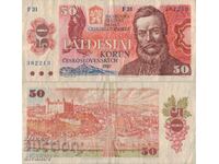 Cehoslovacia 50 de coroane 1987 bancnota #5258