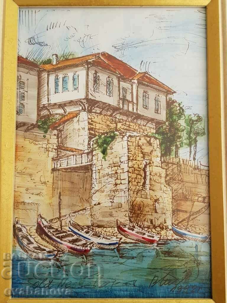 Auction Vasil Banov Boats in the port of the Old Town 1993 Auction Vasil Banov Boats in the port of the Old Town 1993