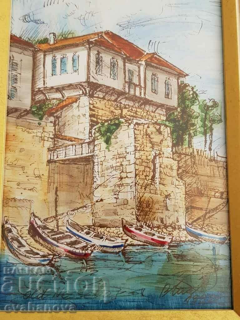 Delivery of Vasil Banov Boats in the port of the Old Town 1993