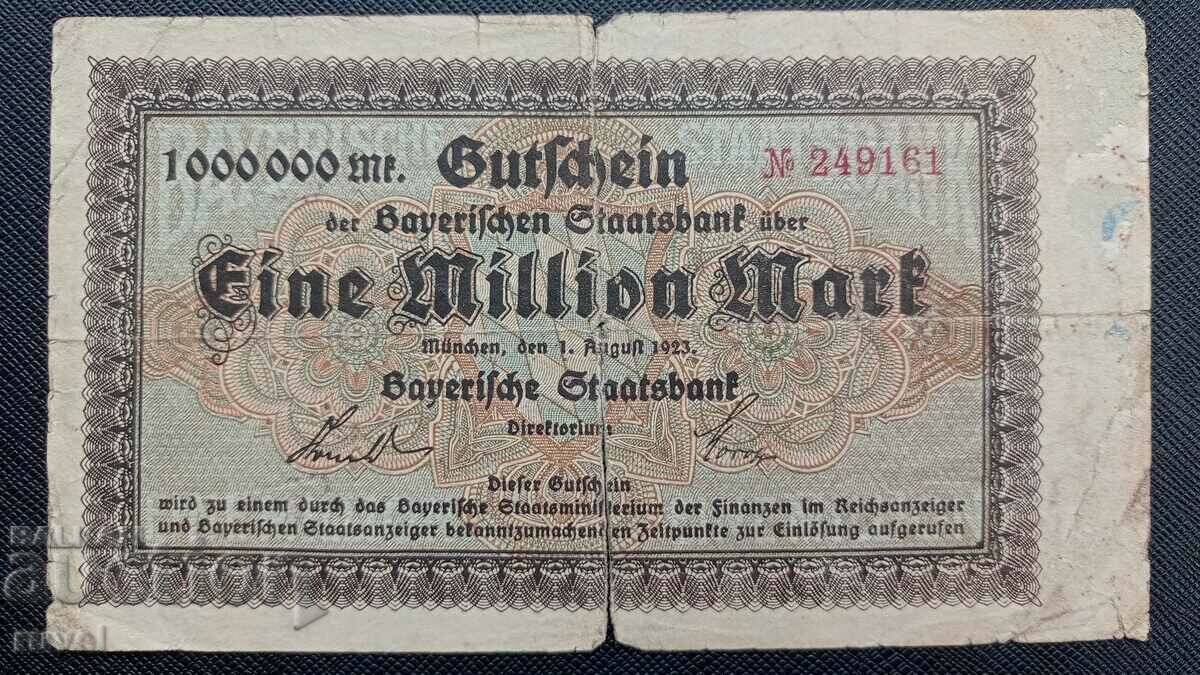Germany, One Million Marks 1923