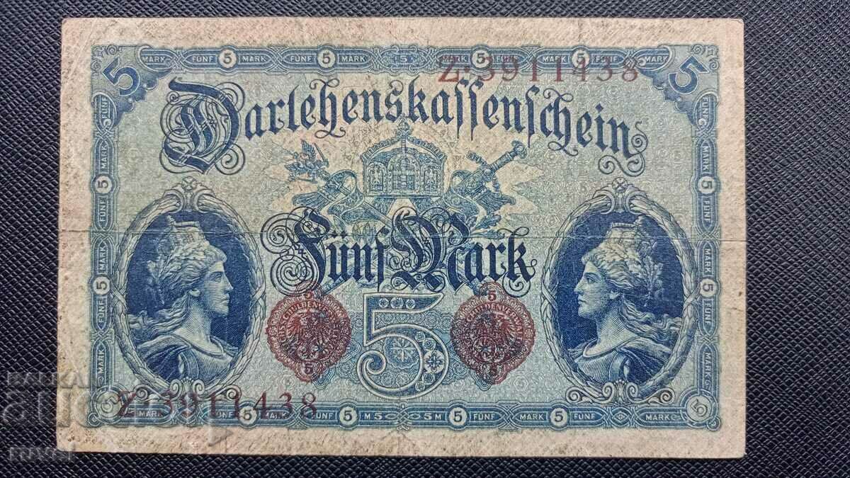 Германия, 5 марки 1914 г.