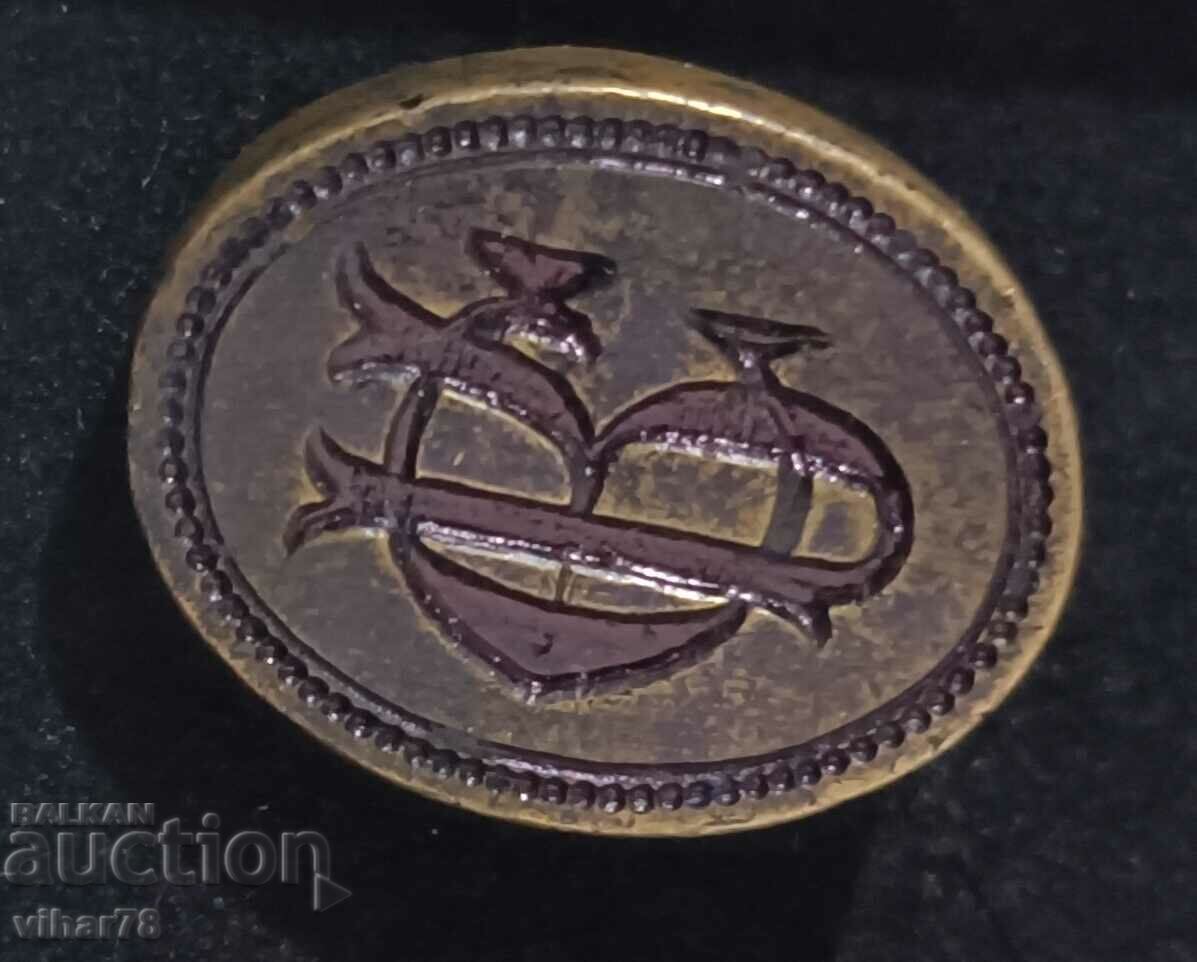 Livrarea Sigiliu vechi de bronz Livrarea Sigiliu vechi de bronz