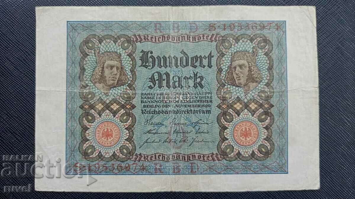 Германия, 100 марки 1920 г.