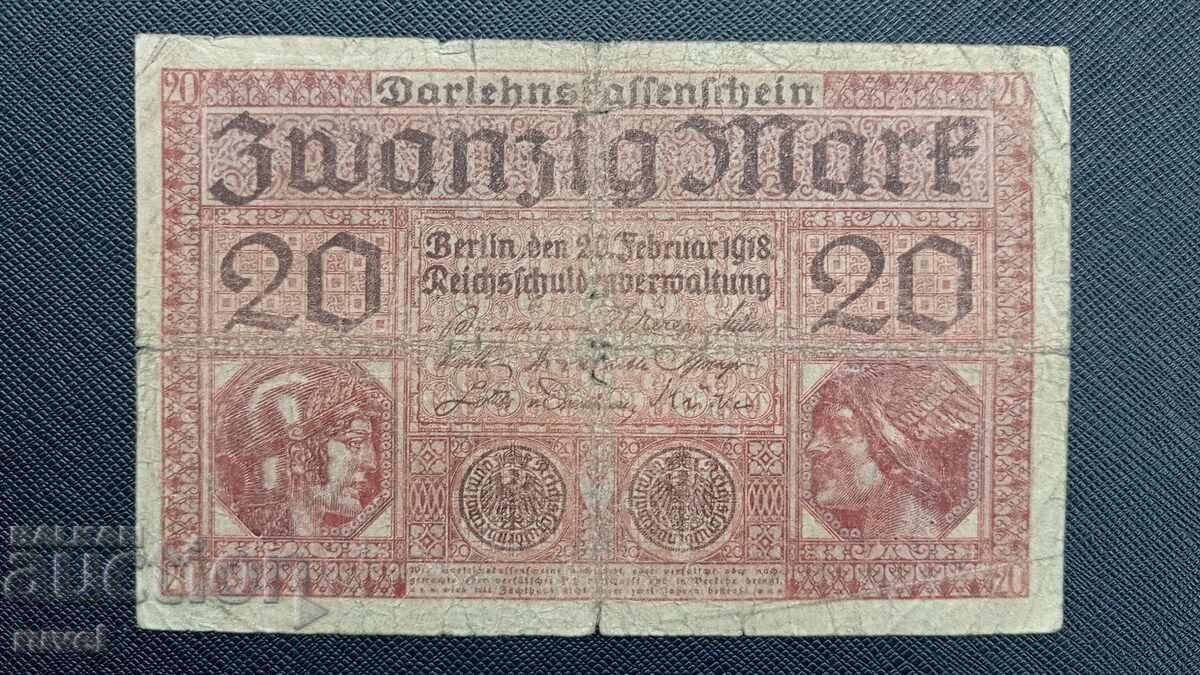 Germany, 20 marks 1918