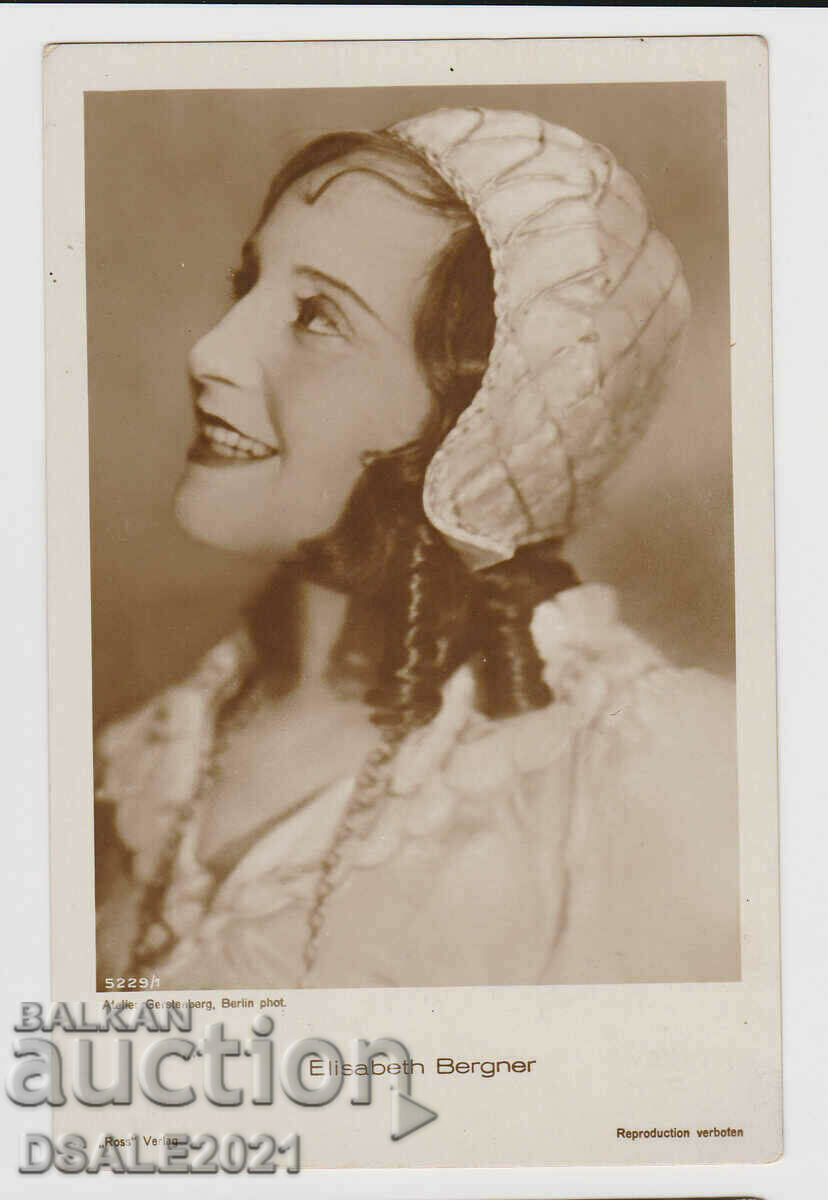 παλιά ηθοποιός καρτ ποστάλ Elisabeth Bergner /52831