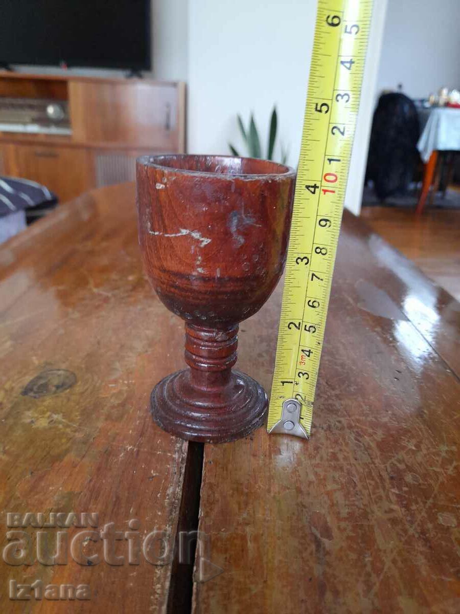 Old wooden cup, cup, goblet with price 15.00 BGN | € 7.67 Old wooden cup, cup, goblet with price 15.00 BGN | € 7.67
