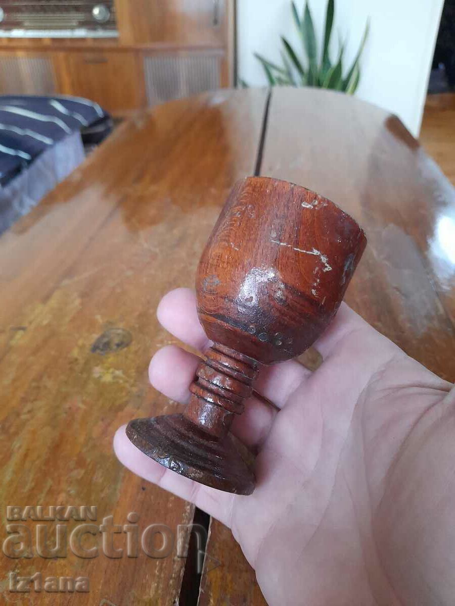 Auction Old wooden cup, cup, goblet Auction Old wooden cup, cup, goblet