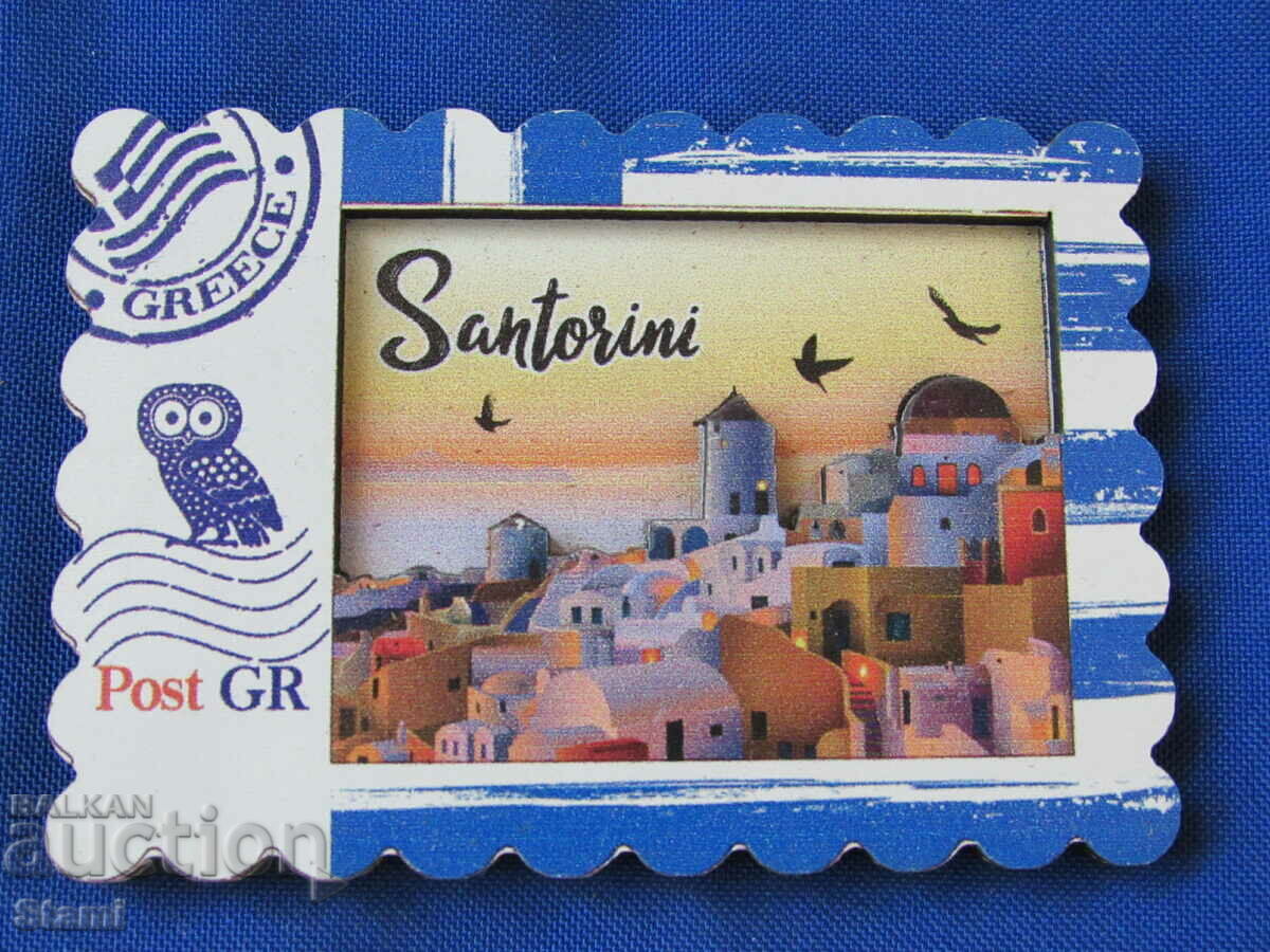 Delivery of 3D magnet of Santorini, Greece-series-1 Delivery of 3D magnet of Santorini, Greece-series-1