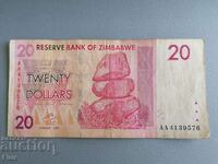 Τραπεζογραμμάτιο - Ζιμπάμπουε - 20 δολάρια | 2007