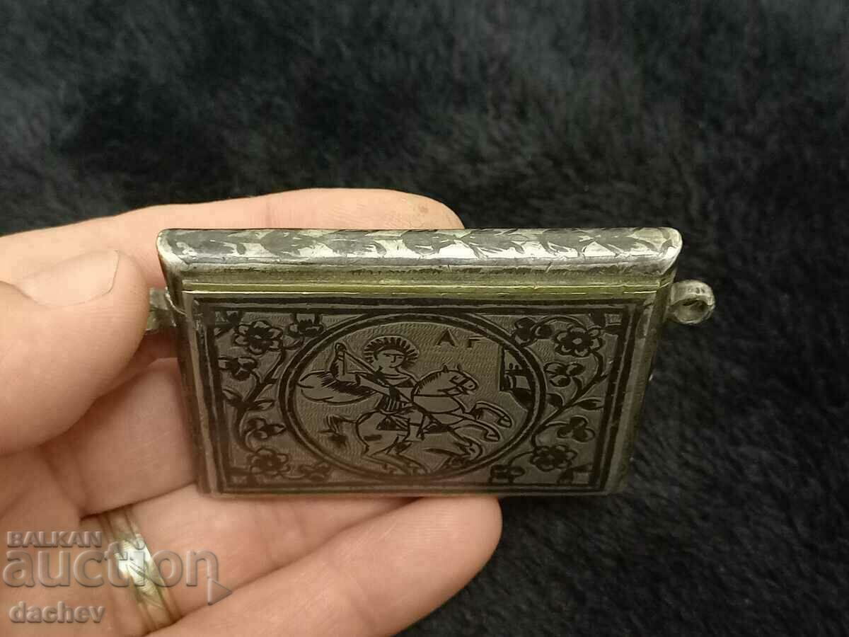 Δημοπρασία Στολή Vazrojdenska Srebarna NIELO Reliquary 19th Century