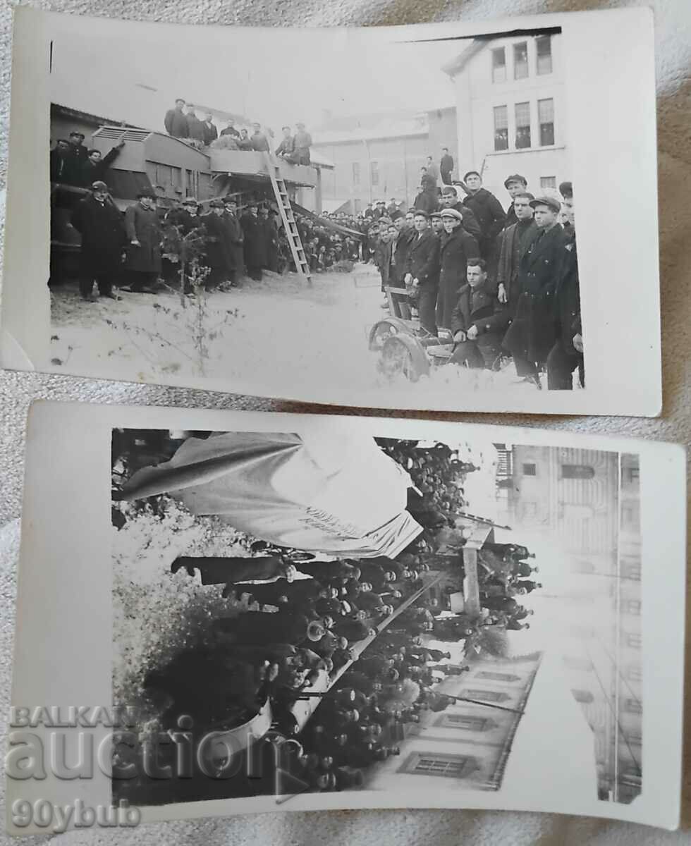 Sofia 1929 2 buc. fotografii amintirea treieratului