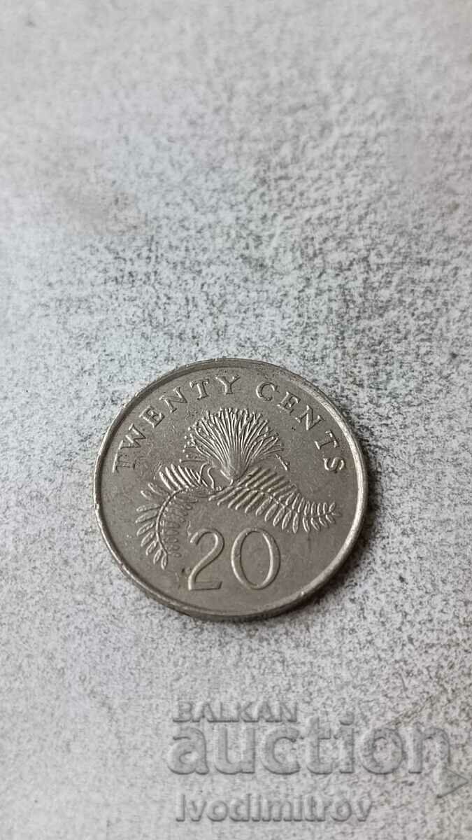 Σιγκαπούρη 20 σεντς 1986