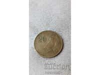 Кипър 20 цента 1985