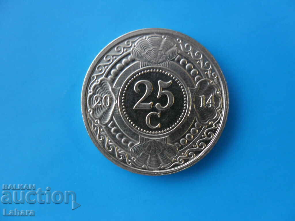 25 cents 2014 Netherlands Antilles, Netherlands