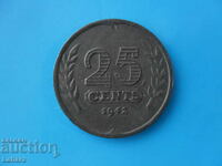 25 cents 1942 Netherlands