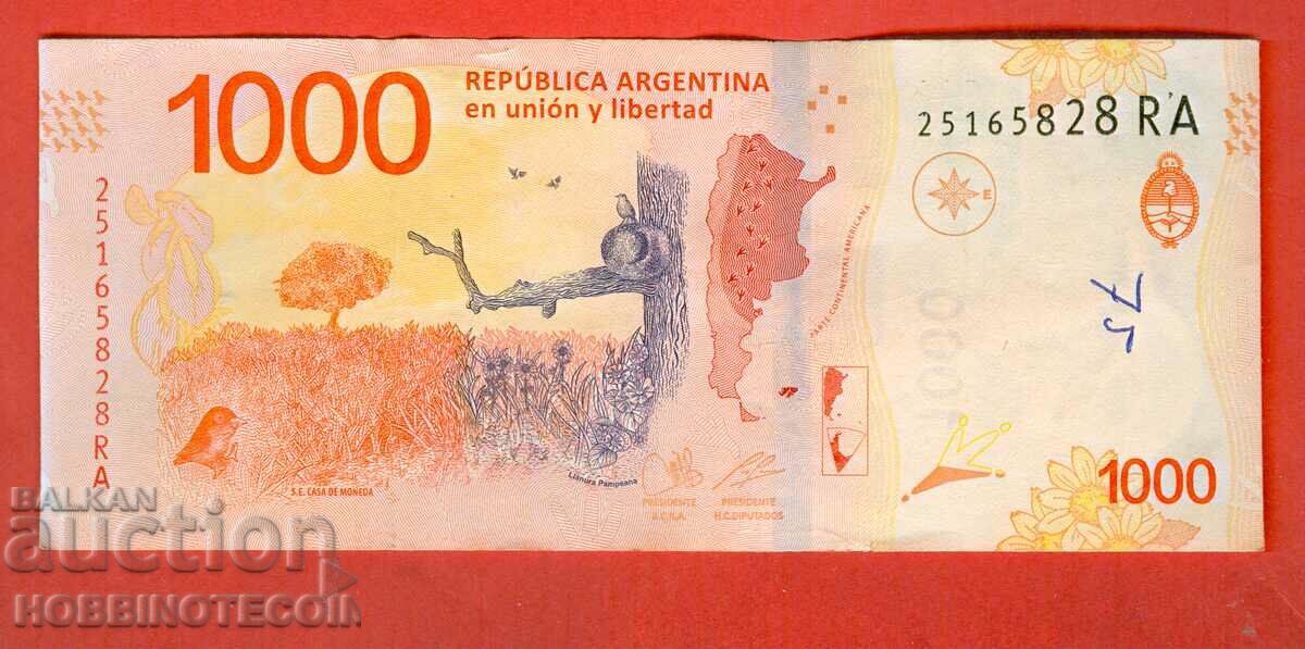 АРЖЕНТИНА ARGENTINA 1000 Песо емисия issue 2022 буква RA