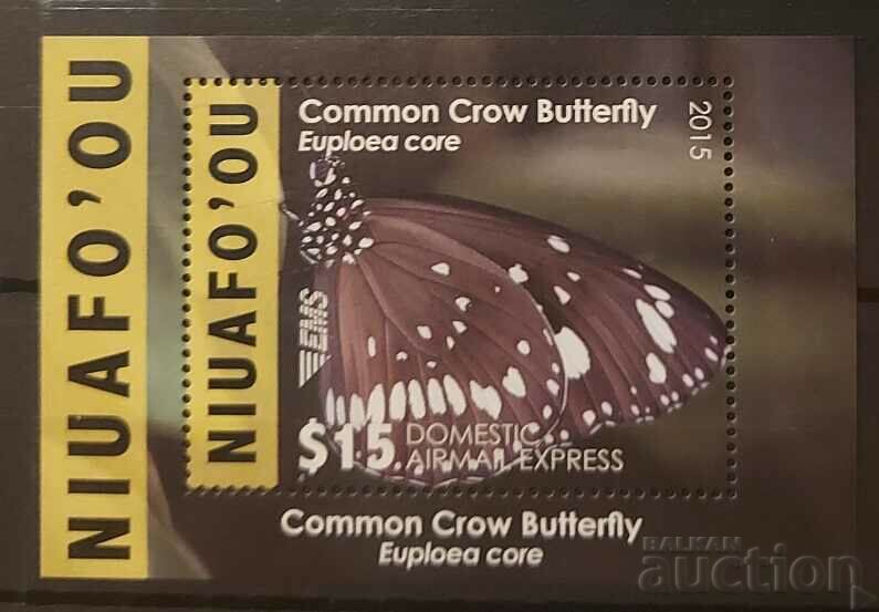 Ниафоу 2015 Фауна/Животни/Пеперуди Блок 15 € MNH