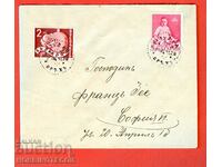 BULGARIA TRAVELED R ENVELOPE BUZLUDJA - SOFIA 1938 FRANZ ZEE