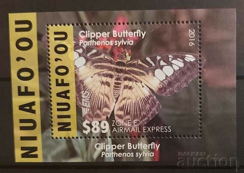 Niafou 2016 Fauna/Animals/Butterflies Block €90 MNH