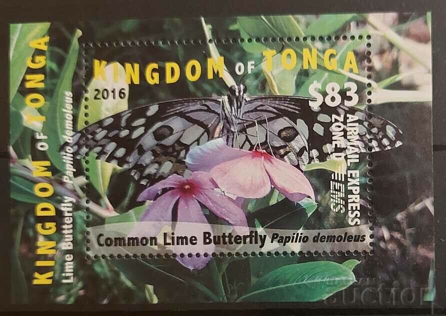 Tonga 2016 Fauna/Animals/Butterflies Block €83 MNH