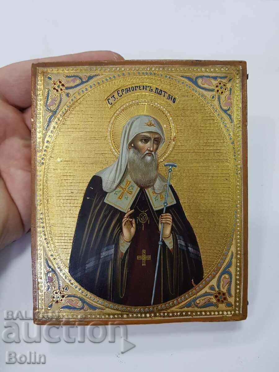 Delivery of Rare Russian royal icon - Saint Emogen - end of the 19th century.