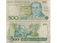 Бразилия 500 крузадо 1987 година банкнота  #5275