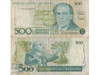 Бразилия 500 крузадо 1987 година банкнота  #5276
