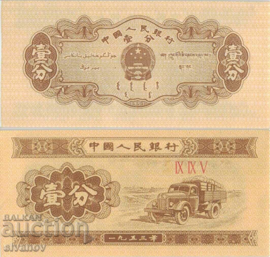 China 1 Fan 1953 Τραπεζογραμμάτιο #5281