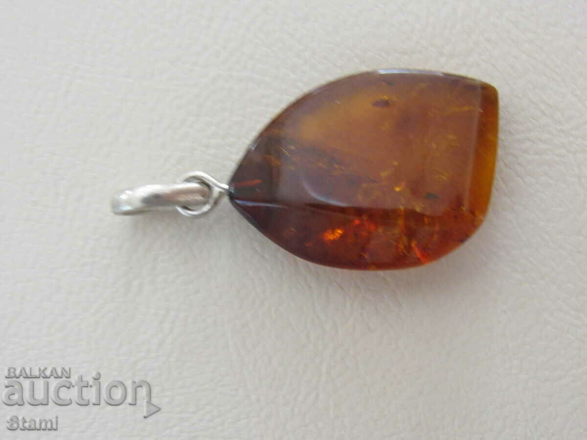 Colier - pandantiv chihlimbar baltic de primă clasă - 5 Colier - pandantiv chihlimbar baltic de primă clasă - 5