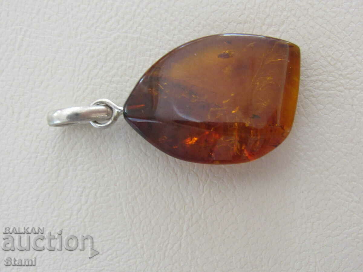 Colier - pandantiv chihlimbar baltic de primă clasă - 6 Colier - pandantiv chihlimbar baltic de primă clasă - 6