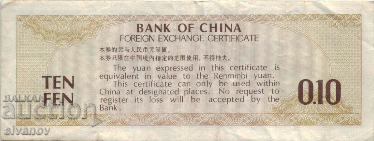 Auction China 10 Fan 1979 Banknote #5292 Auction China 10 Fan 1979 Banknote #5292