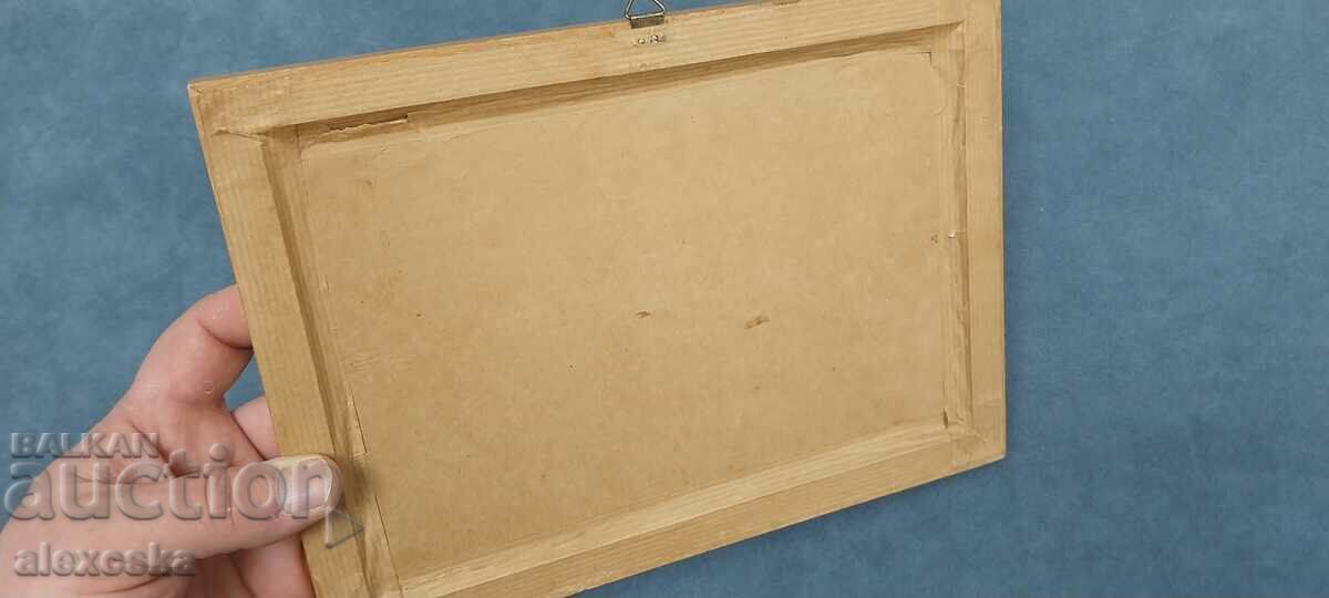 Delivery of Old painting - Intarsia